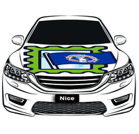 Protection de capot de voiture personnalisée à thème distinctif de Saipan, résistante à l'usure, pour activités de défilé en extérieur