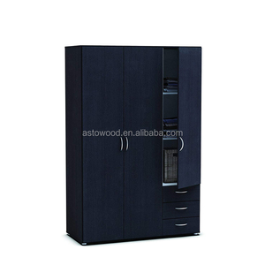 Lớn Hiện Đại Thân Thiện Với Môi Lưu Trữ 1.2M Rộng 3-Cửa Phòng Ngủ Tủ 3 Kệ 3 Ngăn Kéo Dễ Dàng Lắp Ráp Hiệu Quả Tủ Quần Áo Thiết Kế - Product Image 1