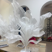 S178 fait à la main géant soie Installation Organza fleur mariage décoration décors événement fête décoration pour la décoration de Table