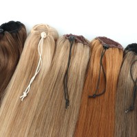 Cheveux Honor en gros, cheveux vierges, cuticule intacte, 100% cheveux humains, queue de cheval à cordon, 6*6