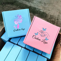 Boîtes d'expédition ondulées colorées pliantes boîtes d'expédition de marque privée boîte-cadeau en papier en gros