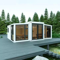 Casa Contenedor Expandible Moderna de Lujo de 40 y 20 Pies, Lista para Usar, de 2 a 5 Dormitorios, para Hotel, Oficina, Centro Comercial