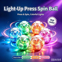 BY Toys Creative Magic Bean Rotating Ball Fidget Spinner Hamburger Fruit Stress Relief Toy Plastic for Kids Adult ADHD Sensory