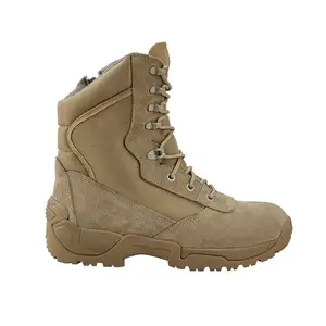 Custom high neck safety shoes men safety boot long mein wholesale brown color safety shoe for mining