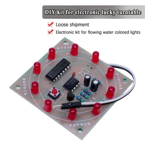Electronic NE555 CD4017 Wheel Of <strong>Fortune</strong> DIY Kit Lucky Turntable Welding Training LED Flashing Light Rotary <strong>Suite</strong> Fun Gift Game - Product Image 1