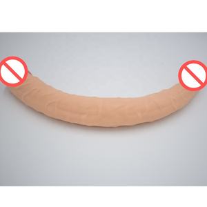 Juguete sexual para adultos, estimulador de doble apertura, masajeador, consolador realista de doble cabeza - Product Image 6