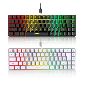 BT Game 61 Keys Negro 60% 60 key <span class=keywords><strong>gamer</strong></span> RGB couleur ordinateur pc gaming profil bas <span class=keywords><strong>clavier</strong></span> mécanique - Product Image 6
