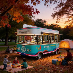Classic American Style Electric Food Truck, Mobile Catering <b>Trailer</b> for BBQ & Seafood, High Demand for Outdoor Events - Product Image 1
