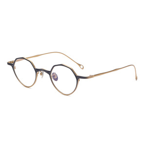 Montures de lunettes rétro ARLT-5973 confortables Design irrégulier en titane pur avec panneau de niche à lentille polarisée - Product Image 4