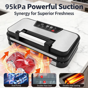 Scelleuse sous vide commerciale OEM avec poignée Easy-Lock, gonflage d'air, idéale pour les préparateurs <span class=keywords><strong>de</strong></span> repas, les foyers zéro déchet, scelleuses sous vide pour aliments - Product Image 3