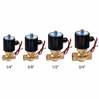 2W040-10 Electrovanne 2/2 voies AC220V à action directe normalement fermée Electrovanne d'eau 3/8 pouces