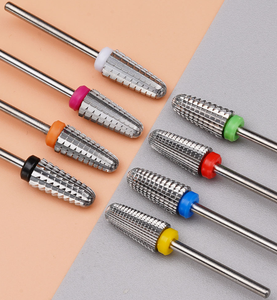 Embouts de ponceuse à ongles en carbure de tungstène argenté 5 en 1 pour manucure et nettoyage des cuticules, modèle Remove Gel Volcano Bit - Product Image 6