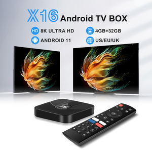Box TV Android 2025 Nuovo X16 Lettore Multimediale Video Box TV <span class=keywords><strong>Hot</strong></span> Video 4+32GB Amlogic S905W2 8K WiFi6 H.365 Smart Android TV Box - Product Image 2