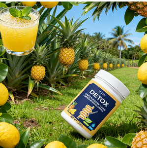 Polvo Desintoxicante Natural de Piña para un Vientre Plano, Limpieza Intestinal, Suplemento para el Control de Peso - Product Image 2