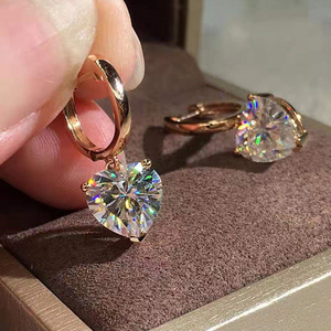 Orecchini a quattro punte con pietre scintillanti per donna, eleganti gioielli per le orecchie in stile ufficio - Product Image 2