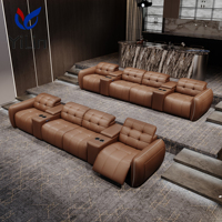 Yilin Modernes Kinosofa Elektrischer Relaxsessel mit elektrisch verstellbarer Kopfstütze, Typ-C-Anschluss, Mikrofaserleder, Stauraum für Heimkino und Wohnzimmer