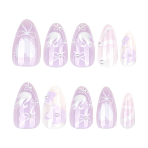 <span class=keywords><strong>Uñas</strong></span> Postizas Semimanuales de Estilo Refrescante en Azul Marino y Blanco Leche, Gel <span class=keywords><strong>Relieve</strong></span>, Venta al Por Mayor a <span class=keywords><strong>Bajo</strong></span> Precio - Product Image 5