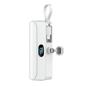 <span class=keywords><strong>Portable</strong></span> <span class=keywords><strong>Iphone</strong></span> Chargeur <span class=keywords><strong>Batterie</strong></span> Pack 5000mAh Grande Capacité Queue Plug Power Bank USB C Câble Intégré Mini Capsule Power Banks - Product Image 2