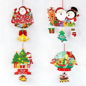 Décorations <span class=keywords><strong>de</strong></span> Noël créatives en forme d'airship étoilé en <span class=keywords><strong>papier</strong></span> – Ornements suspendus et autocollants pour la décoration intérieure et les centres commerciaux - Product Image 5