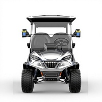 Voiturette de golf électrique avec système antivol, 4 places, autonomie de 70-90 km, idéale pour la famille et la patrouille des terrains