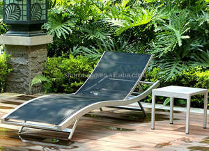 Bon marché Chaise longue simple réglable pour l'extérieur Chaise longue empilable Chaise longue inclinable pour le <span class=keywords><strong>soleil</strong></span> avec tissu en maille - Product Image 3