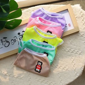 Pet Vest For <b>Dogs</b> And Cats <b>Light</b> Brown Pink Green Yellow Purple Breathable Spring Summer Wear - Product Image 3