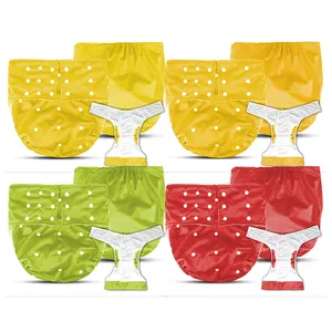 Couche en tissu épais grande taille pour adultes, 1 pièce, couche-culotte en tissu, bon marché, avec doublure réutilisable en tissu pour adultes - Product Image 1