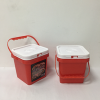 Pabrik Food Grade 2L 4L 5L 8L 10L 15L 20L 30L Ember Plastik dengan Pencetakan Logo