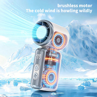 Mini ventilateur diffuseur d'arômes portable, ventilateur parfumé à affichage numérique, rechargeable par USB, 199 vitesses, silencieux, ventilateur de refroidissement parfumé