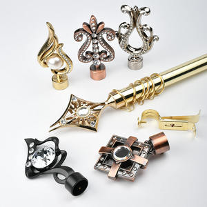 Accessoires de poteau de <span class=keywords><strong>rideau</strong></span> en <span class=keywords><strong>m</strong></span>étal moderne personnalisé de haute qualité <span class=keywords><strong>tringle</strong></span> à <span class=keywords><strong>rideau</strong></span> en fer et piste pour la décoration intérieure moderne - Product Image 2