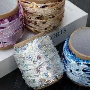 Filato Acrilico Misto YI NUAN Effetto Goccia d'Acqua Lucido 50g/rotolo, Filato per Uncinetto ad Alta Tenacità per Lavori a Mano - Product Image 5