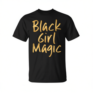 Maglietta Black Girl Magic Gold unisex per adulti taglia media - Product Image 2