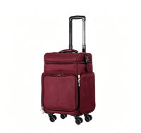 Valise à roulettes en tissu Oxford, grande capacité, pour maquillage professionnel, trousse de beauté, boîte à cosmétiques
