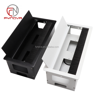 Passacavi per Scrivania, Coperture per Fori Cavi, Scatola in Alluminio per Gestione Cavi con 86 Fori e Base - Product Image 3