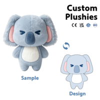 Peluche Koala Personnalisée Mascotte, Jouet en Peluche Doux, Animal en Peluche Tendance pour Enfants, Cadeau d'Anniversaire, Zoo