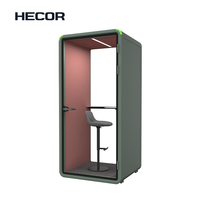 Cabine de bureau de qualité commerciale avec table en stratifié compact durable pour usage professionnel