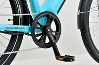Vélo de montagne électrique avec batterie au lithium 36V 15Ah, cadre en alliage d'aluminium de 27,5 pouces, moteur sans balais à moyeu arrière, 540Wh, Suntour Front