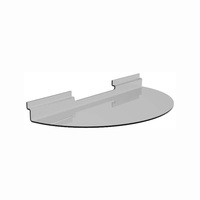 Présentoir Slatwall Perspex étagères en acrylique transparent pour panneau de rangement en plastique Slatwall fixé au mur