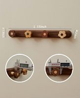 Porte-manteau mural moderne en bois en forme de fleur pour enfants, robuste, avec crochets pour suspendre vêtements et sacs, idéal pour entrée et chambre