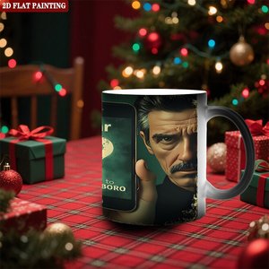 <b>Ceramic</b> <b>Mug</b> 11oz Color Changing Magic Cup Daily Coffee Essential Frosted Black Heat Sensitive Design - Product Image 2