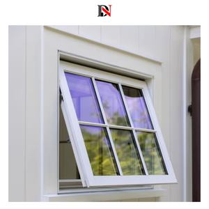 Dernière maison Flexible Double <span class=keywords><strong>vitrage</strong></span> Bois Révéler Australian Type Aluminium <span class=keywords><strong>Anti</strong></span> <span class=keywords><strong>Bruit</strong></span> Verre Top Hung Standard Auvent Fenêtre - Product Image 4