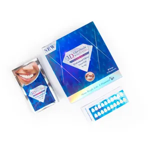GlorySmile 5D White Advanced 6HP Residue Free Invisible Teeth Whitening Dry Strips Private Label