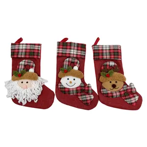 santa snowman reindeer christmas eco-friendly stocking item