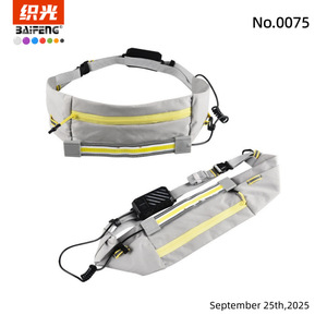 BaiFeng Running Waist Pack <b>Light</b> <b>Led</b> <b>Rechargeable</b> Night Running Gear With Touch Control And Button Switch Polyester Material - Product Image 1