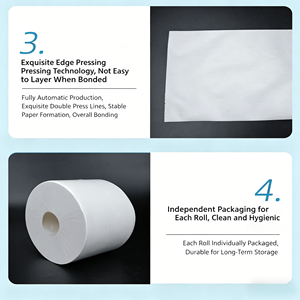 Échantillon Gratuit - Papier Toilette Blanc Doux Écologique 2 Plis en Rouleau Jumbo à Déroulement Central pour Usage Domestique et en Restaurant - Product Image 5
