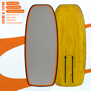 Lightweight 106cm Carbon Fiber Hydrofoil Surfboard Wood Grain Non-Motorized Board for Ocean Water <b>Surfing</b> Includes Bag 106 Carbo - Product Image 2