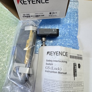 KEYENCE GS-71PC Safety Door Switch GS Series Electromagnetic <b>Lock</b> Standard PNP <b>Cable</b> Lead Out Type (5m) GS 71P5 - Product Image 3