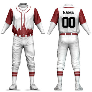 Uniforme de baseball en tissu polyester doux avec impression par sublimation personnalisée de haute qualité, fabrication professionnelle, vêtements d'équipe - Product Image 1