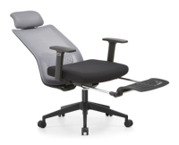 Chaise de bureau multifonctionnelle - Appui-tête rotatif 3D, tissu en maille respirant importé, soutien lombaire adaptatif