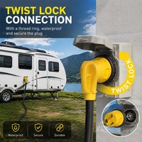 Adaptateur RV homologué ETL Guankai TT-30P vers L5-30R à verrouillage par torsion 30A/125V, convertisseur robuste en cuivre/PVC pour connexion au réseau électrique du générateur